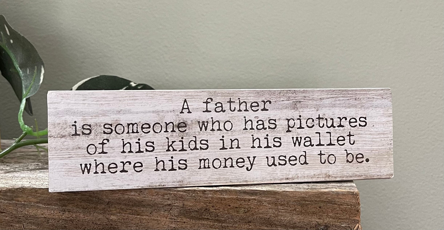 Father’s Day Wood Block Signs