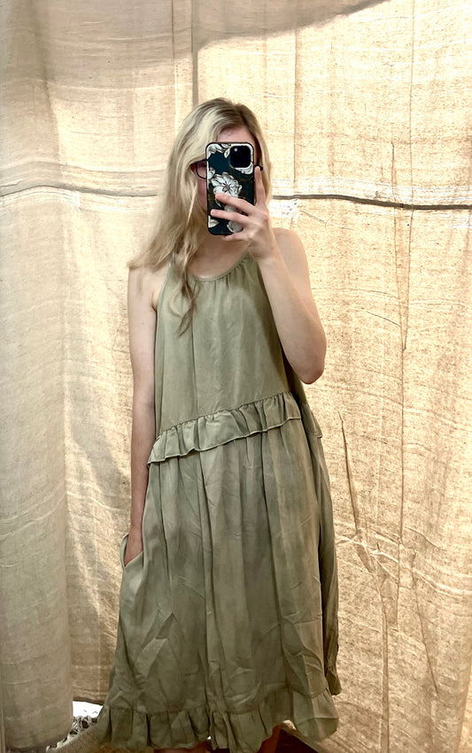 Sabrina Top Olive Dress