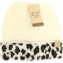 C.C. Kids Beanie Leopard Cuff