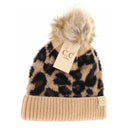 CC.Beanie KIDS Leopard Pom Beanie
