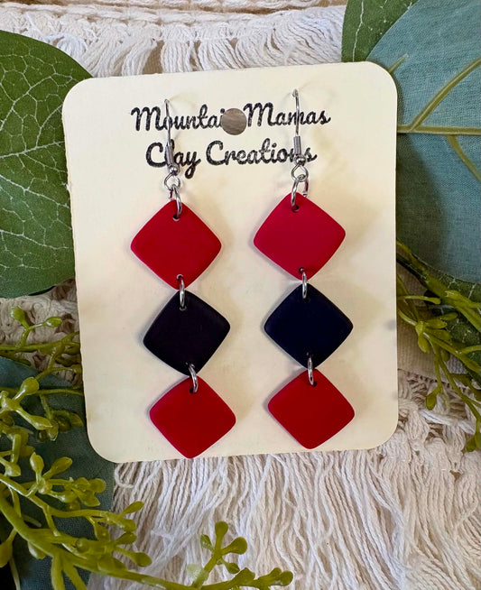 School Spirit Diamond Dangle Earring