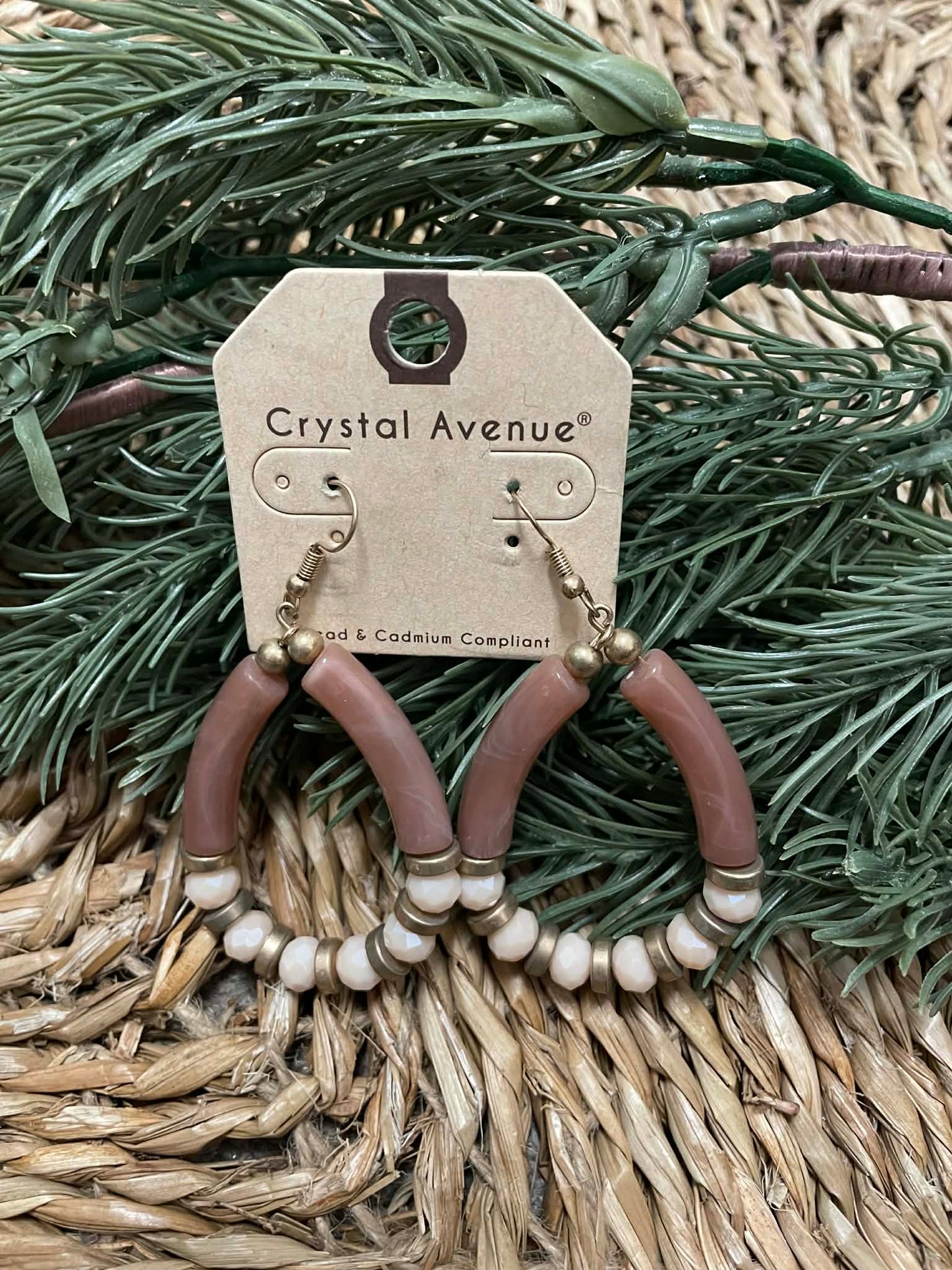 Tear Drop Beaded Hoop Earrings