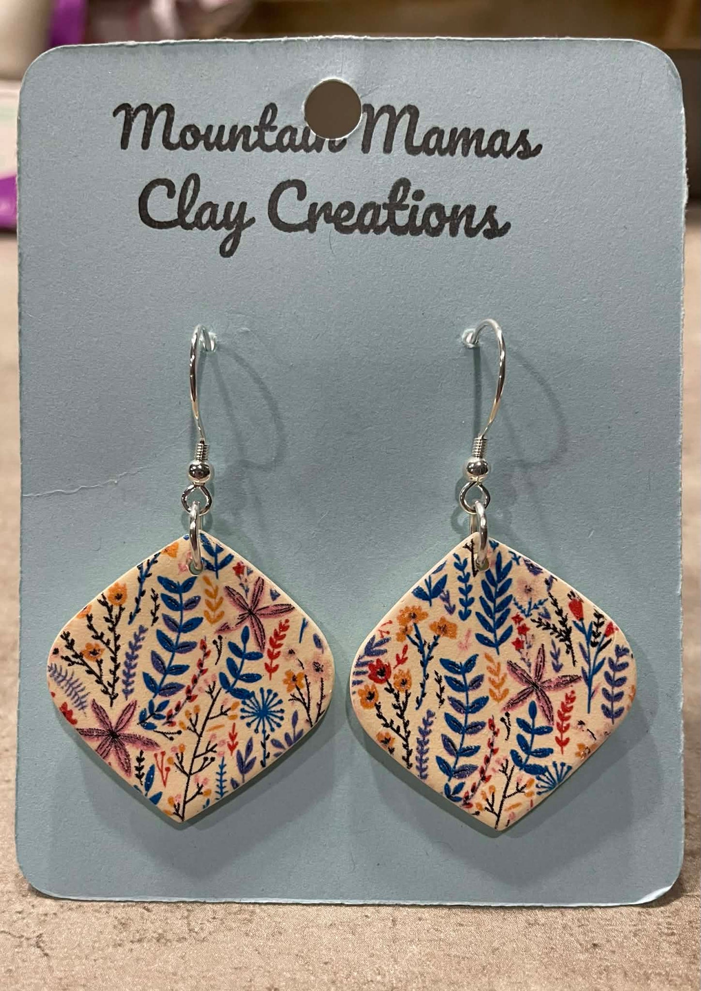 Whispering Wildflower Clay Earrings