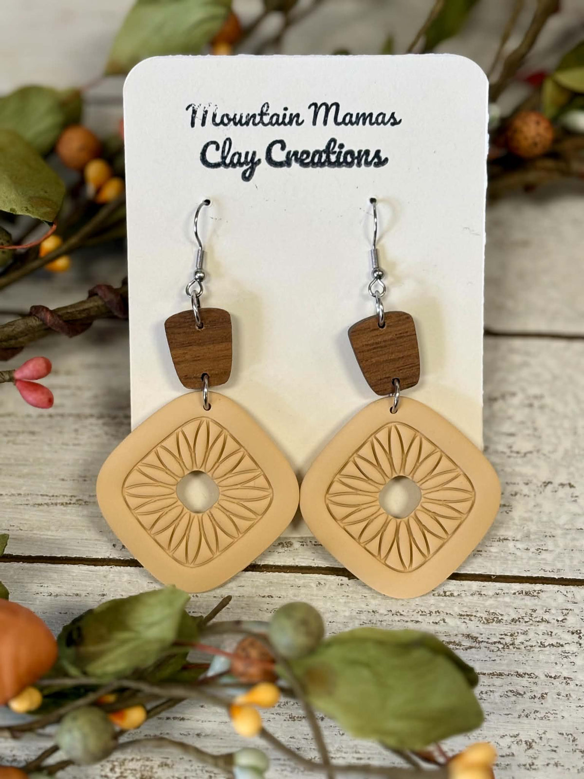 Harvest Dangle Clay Earrings