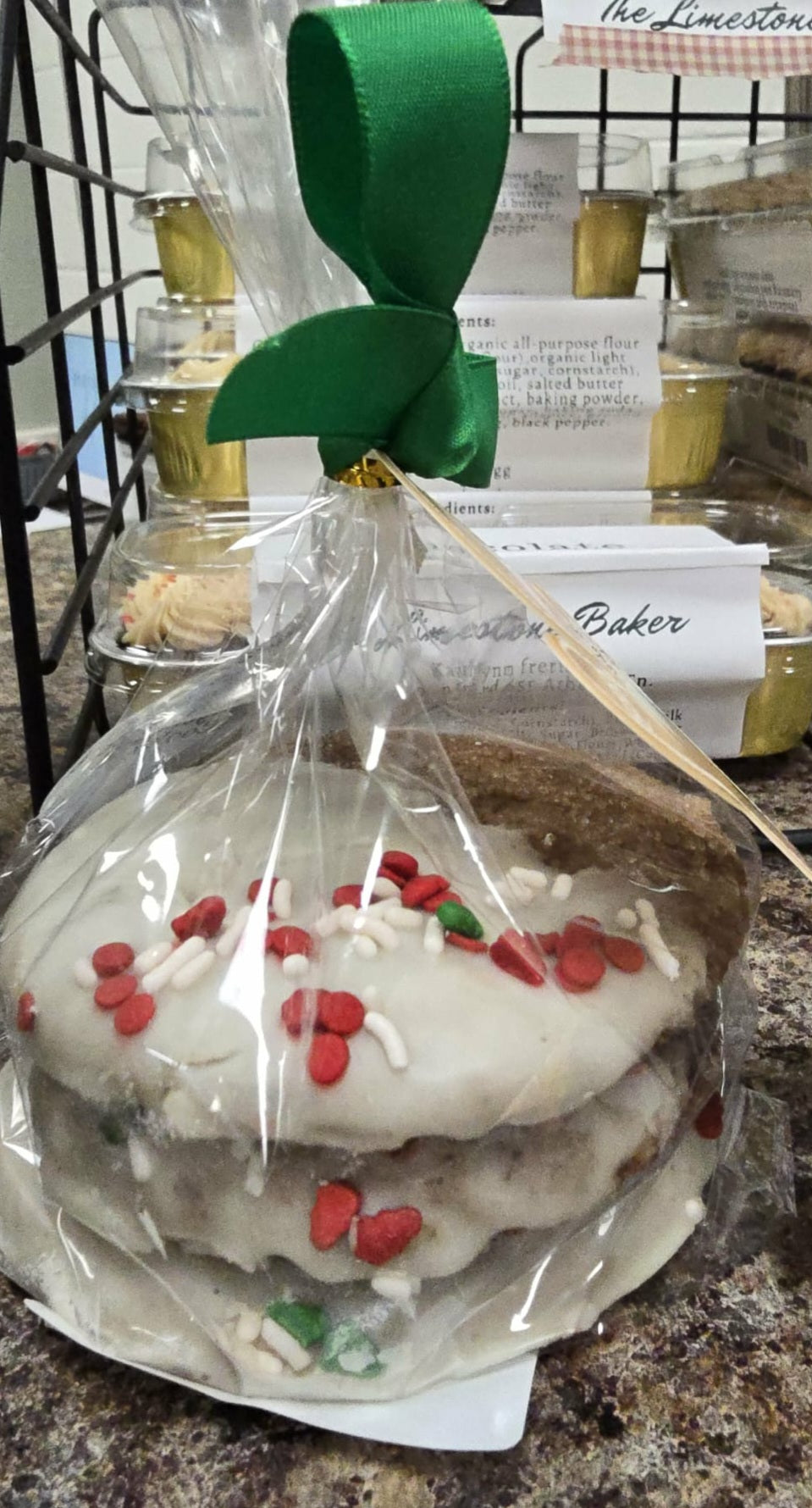 Iced Gingerbread Cookie Stack