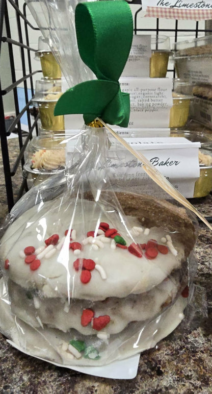 Iced Gingerbread Cookie Stack