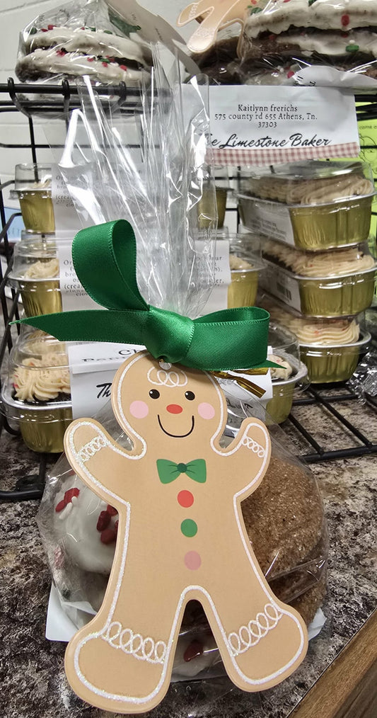 Iced Gingerbread Cookie Stack