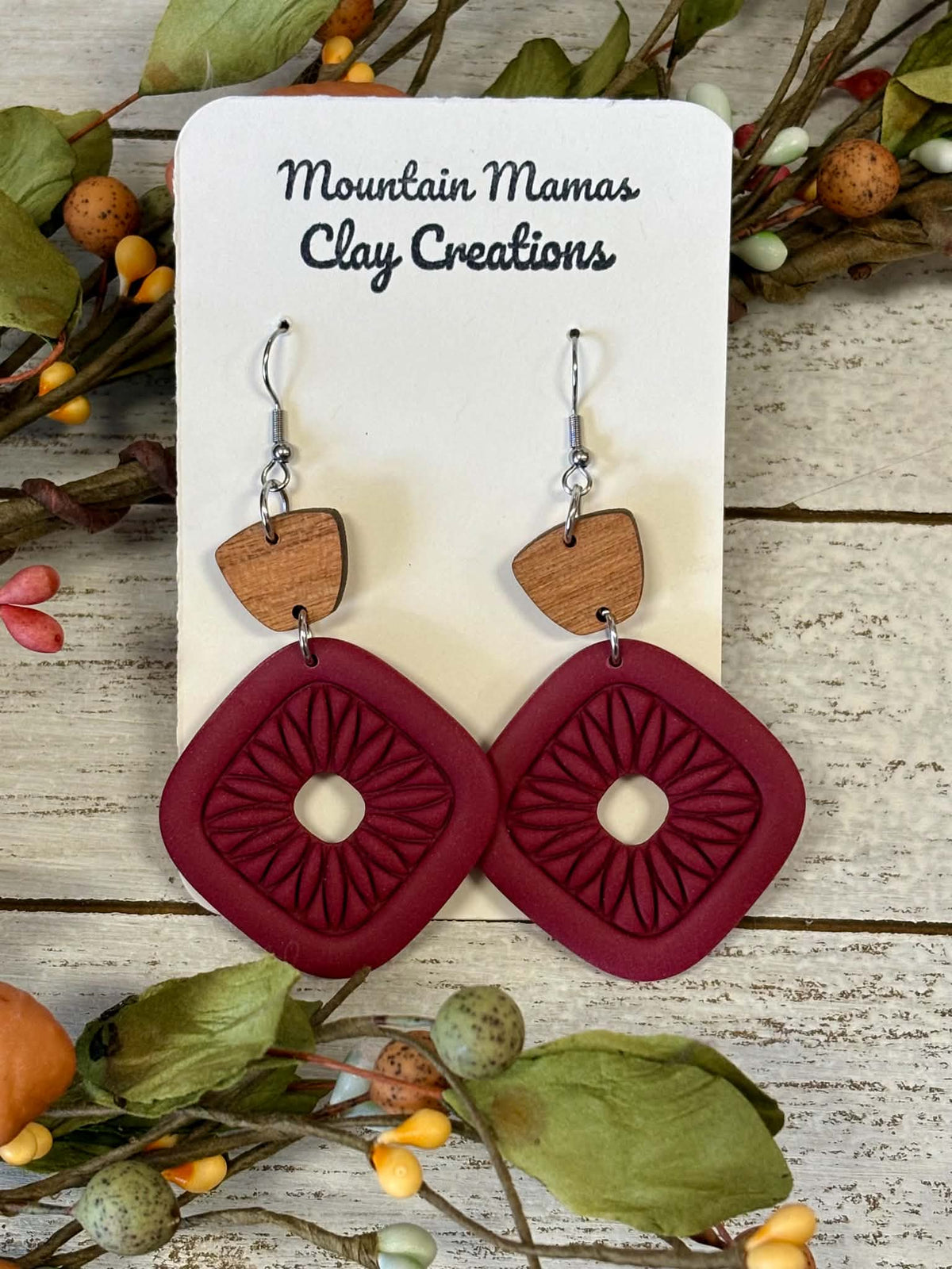 Harvest Dangle Clay Earrings