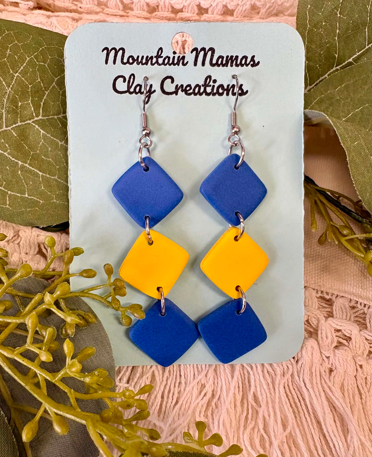 School Spirit Diamond Dangle Earring