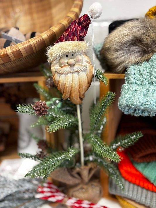 Rustic Santa Pick