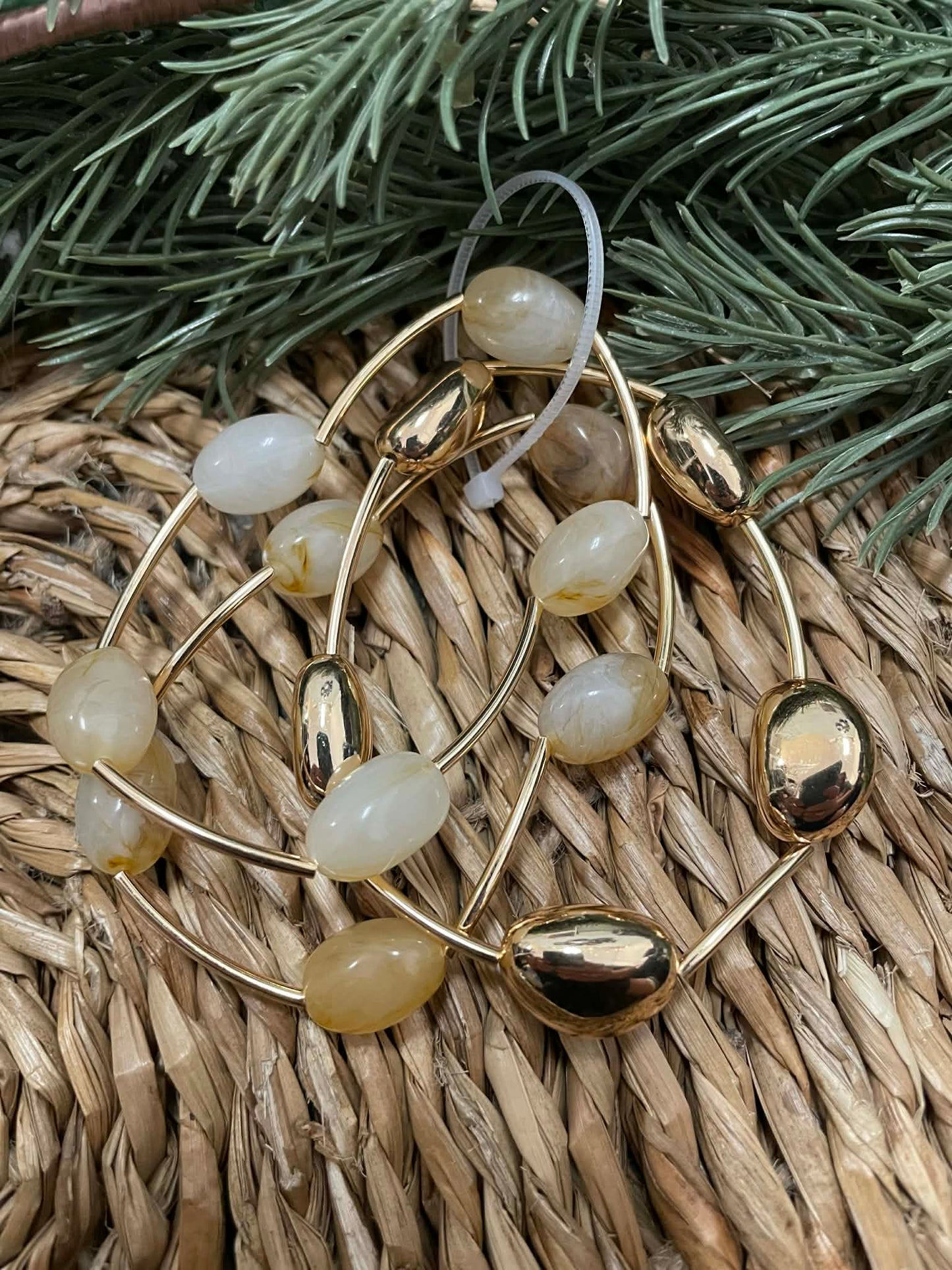 Antique Inspired Bead Bracelet 3 Piece Set