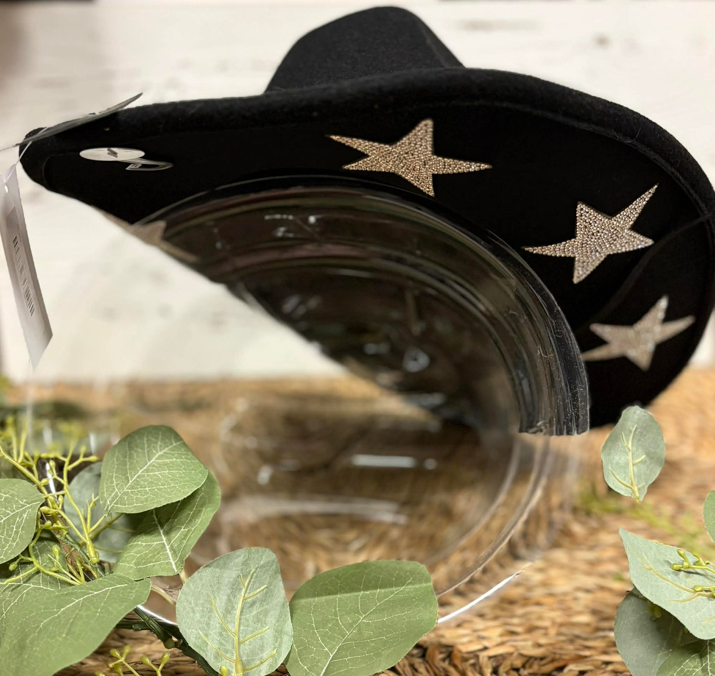 CC. Beanie Houston Sequin Stars Cowboy Hat