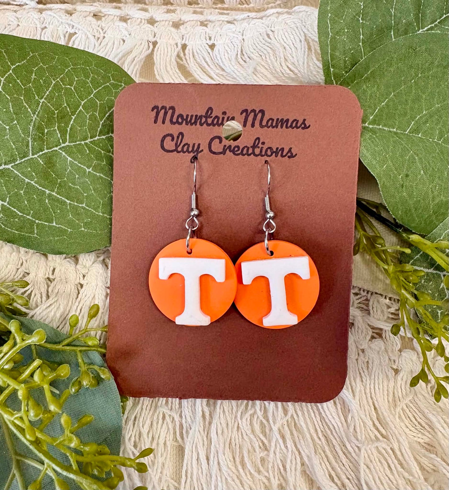 Clay Tennessee Dangle Earrings