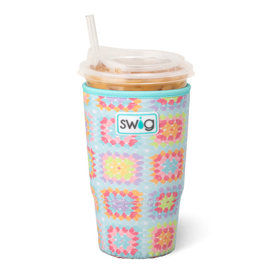 SWIG Granny Square Close Knit Iced Cup Coolie