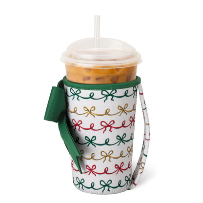 Christmas Bows Iced Cup Coolie