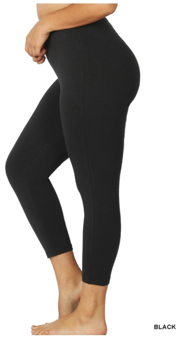 Premium Cotton Capri Leggings