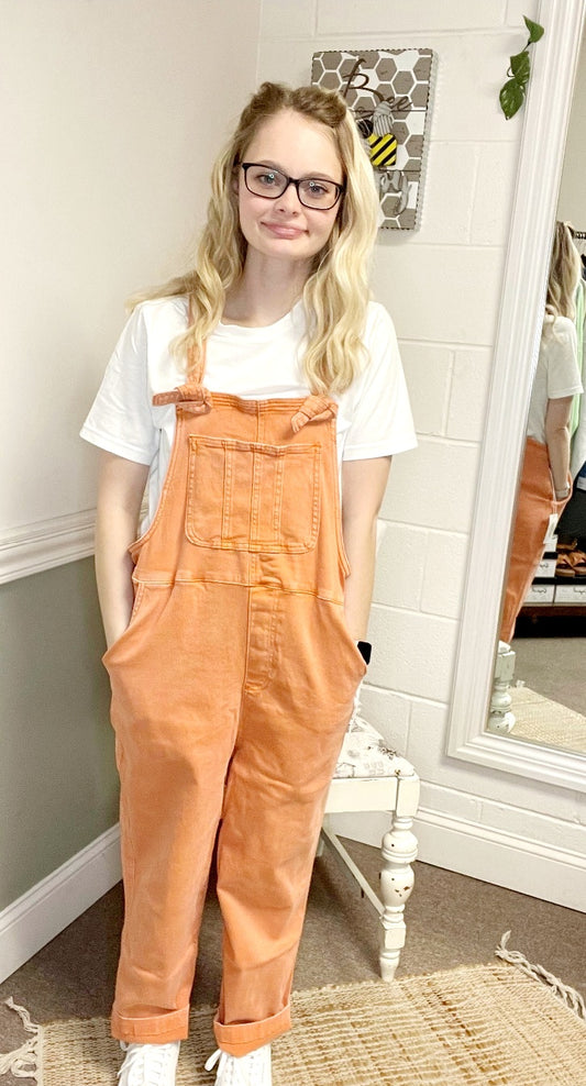 Knot Strap Relaxed Overalls