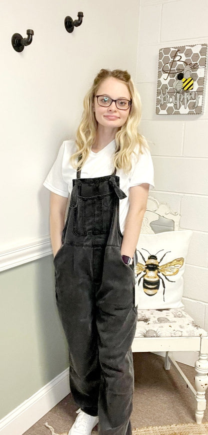 Knot Strap Relaxed Overalls