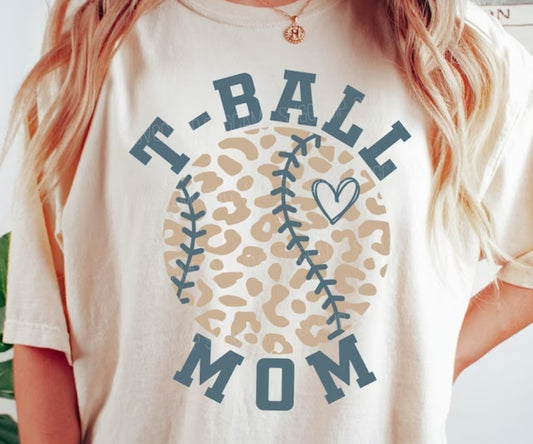 Leopard Ball T-Ball Mom Tee(PREORDER)