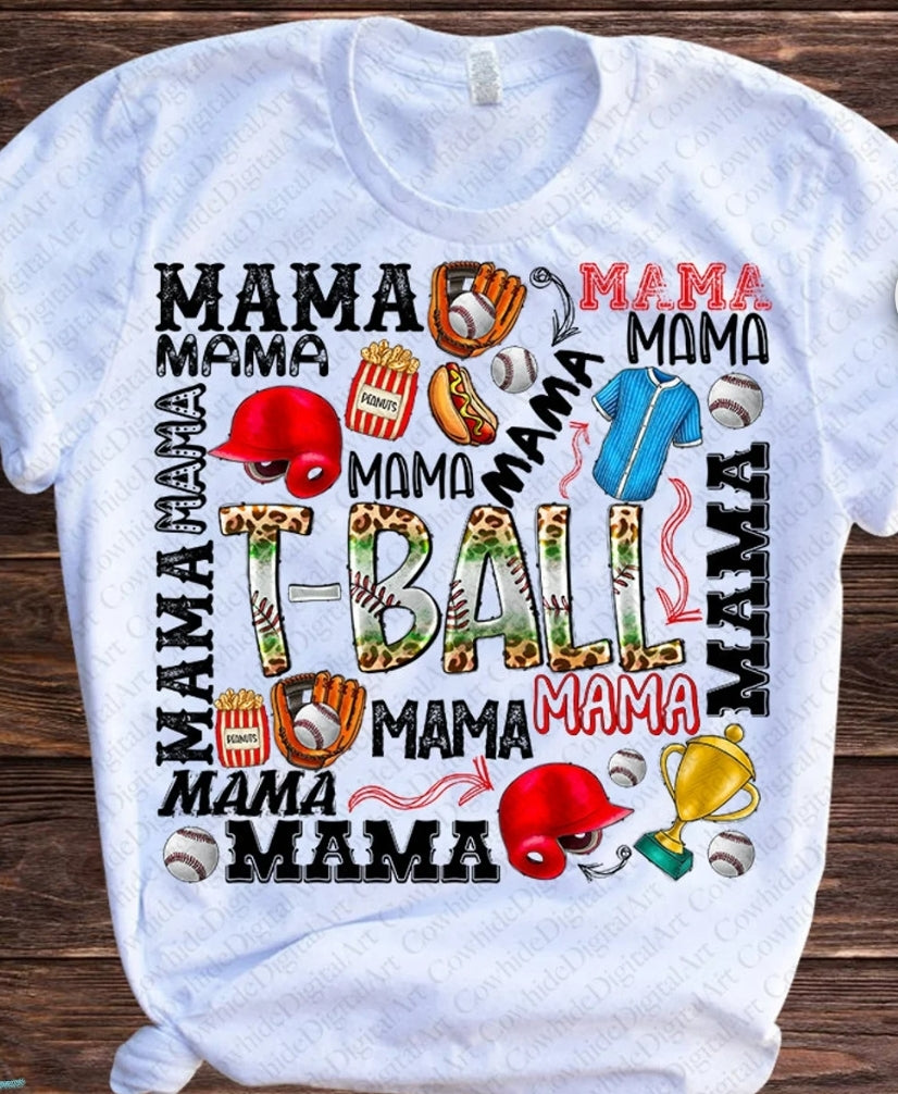 TBall Mama Collage Tee (PREORDER)