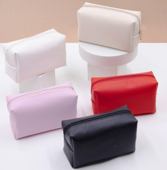 Faux Leather Make up Bag