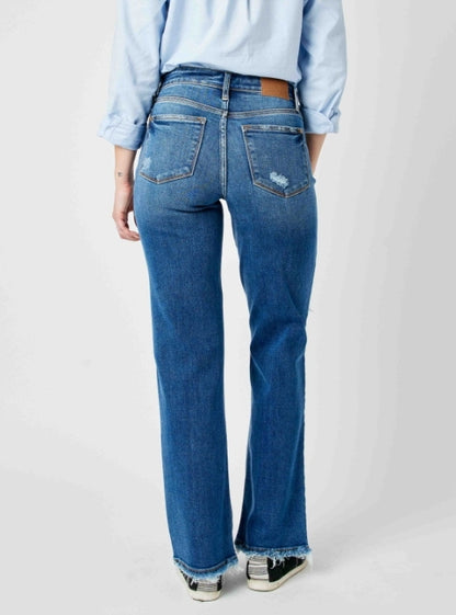 Judy Blue Mid Rise Dad Jeans