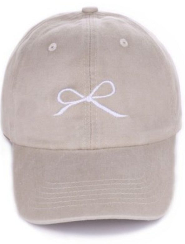 Hat With White Bow