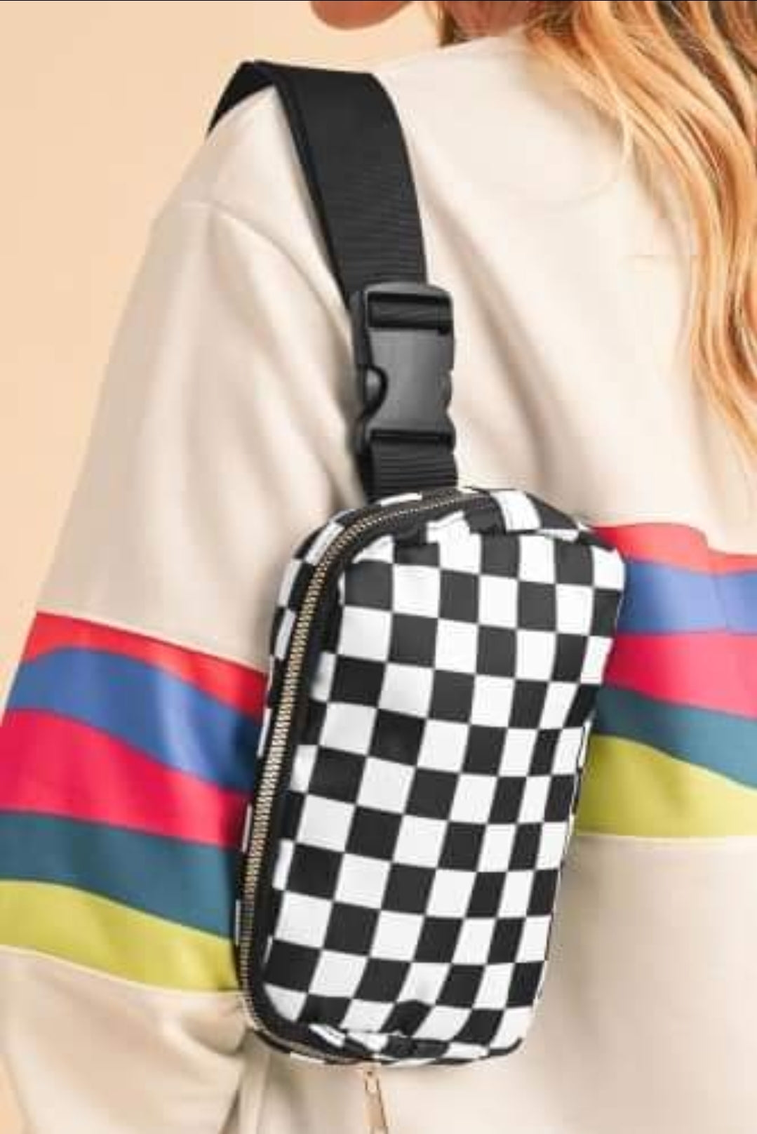 Checkered Sling Bag