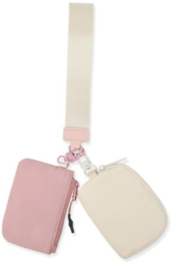 Zenana Venture Out Dual Pouch Wristlet