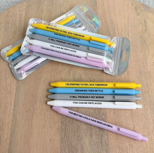 Office Humor Pen Set