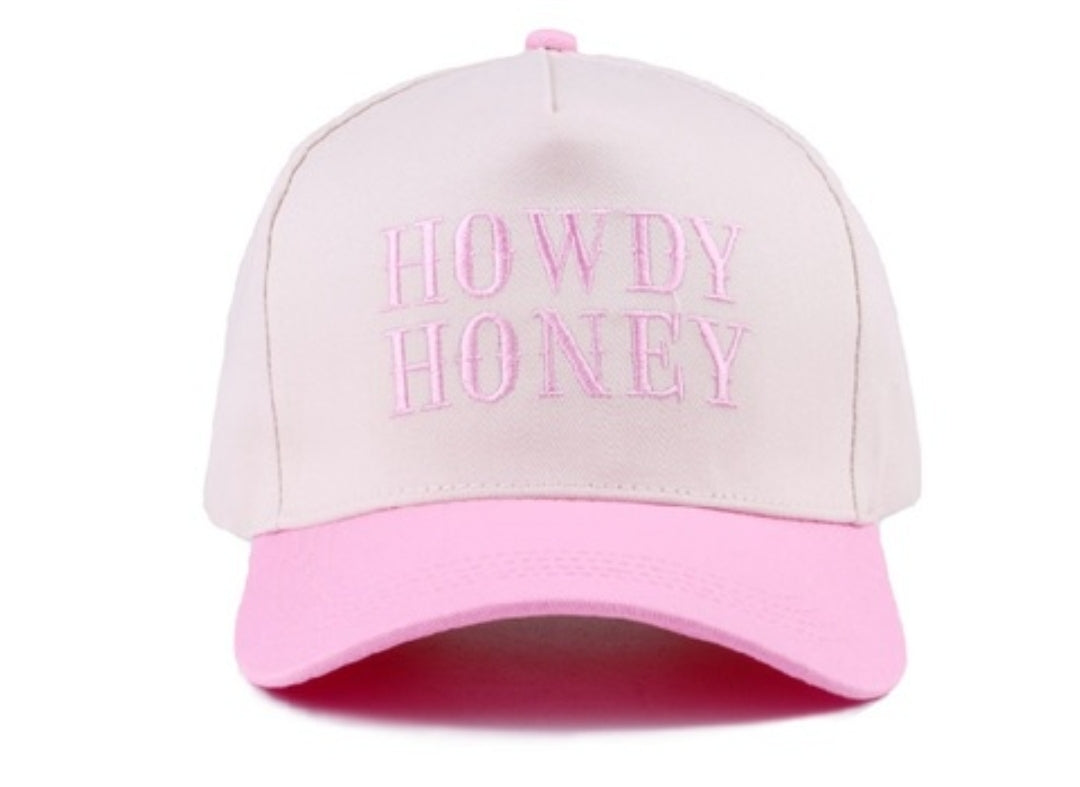 Howdy Darlin' or Howdy Honey Embroidered Hat