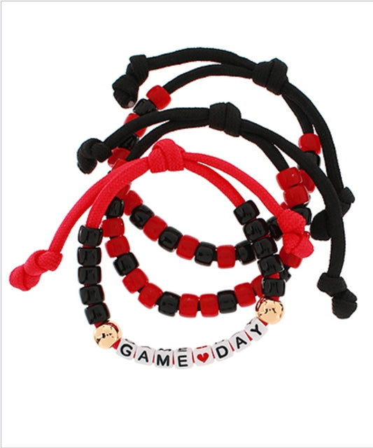 GAMEDAY 3 Row Cord Bracelet Set(PREORDER)