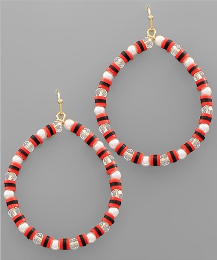 Glass Round Earrings(PREORDER)