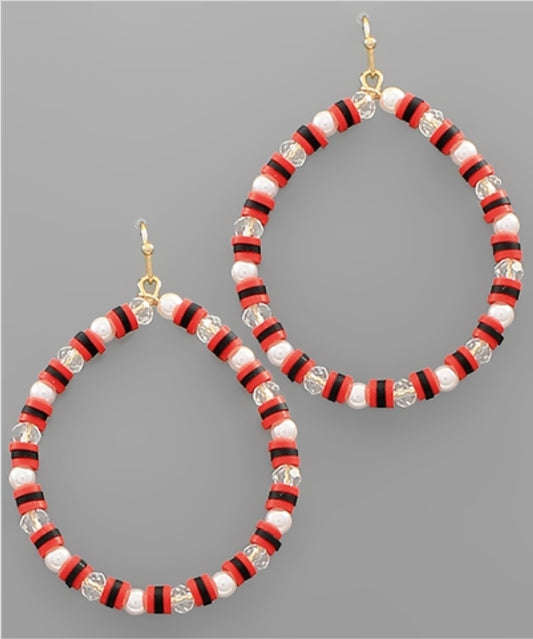 Glass Round Earrings(PREORDER)