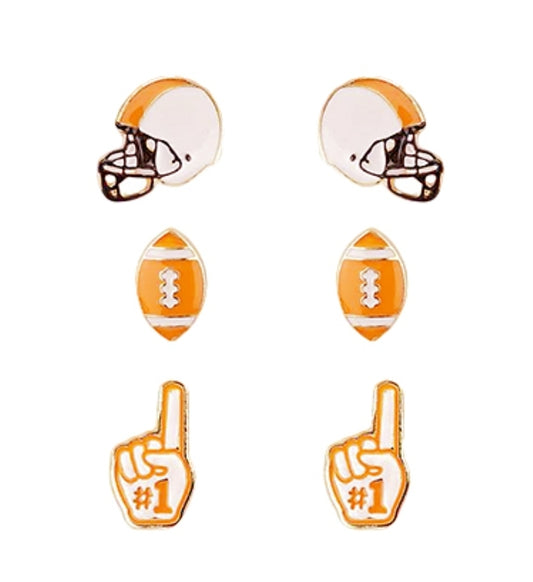 "GAME DAY" Epoxy Football Earrings Set(PREORDER)