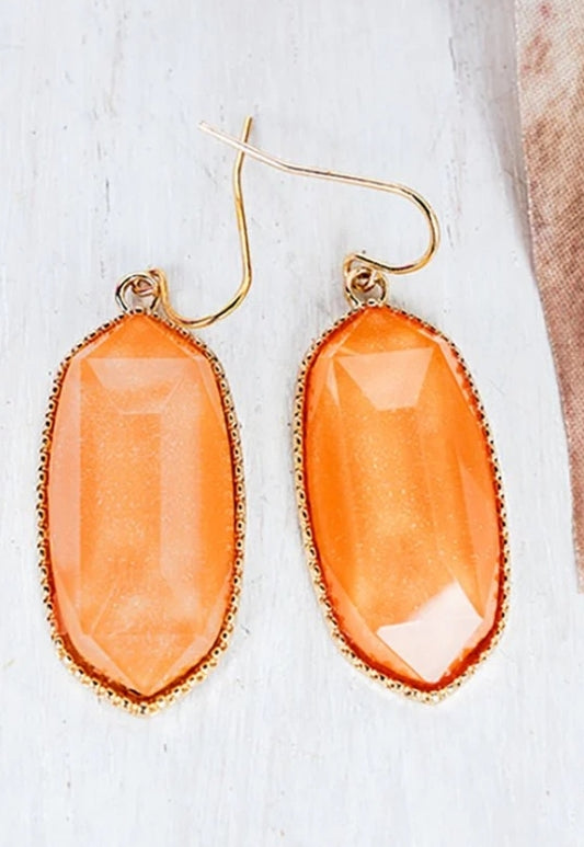Lorelei Peach Shimmer Earrings