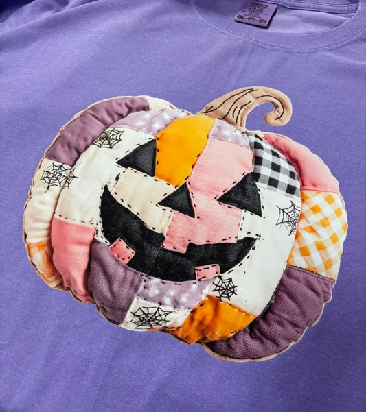 Patchwork Jack-o-lantern Tee(Preorder)