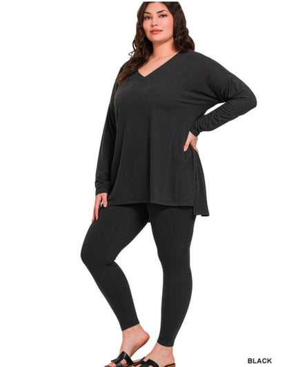 Brushed Microfiber Vneck Set(PREORDER)