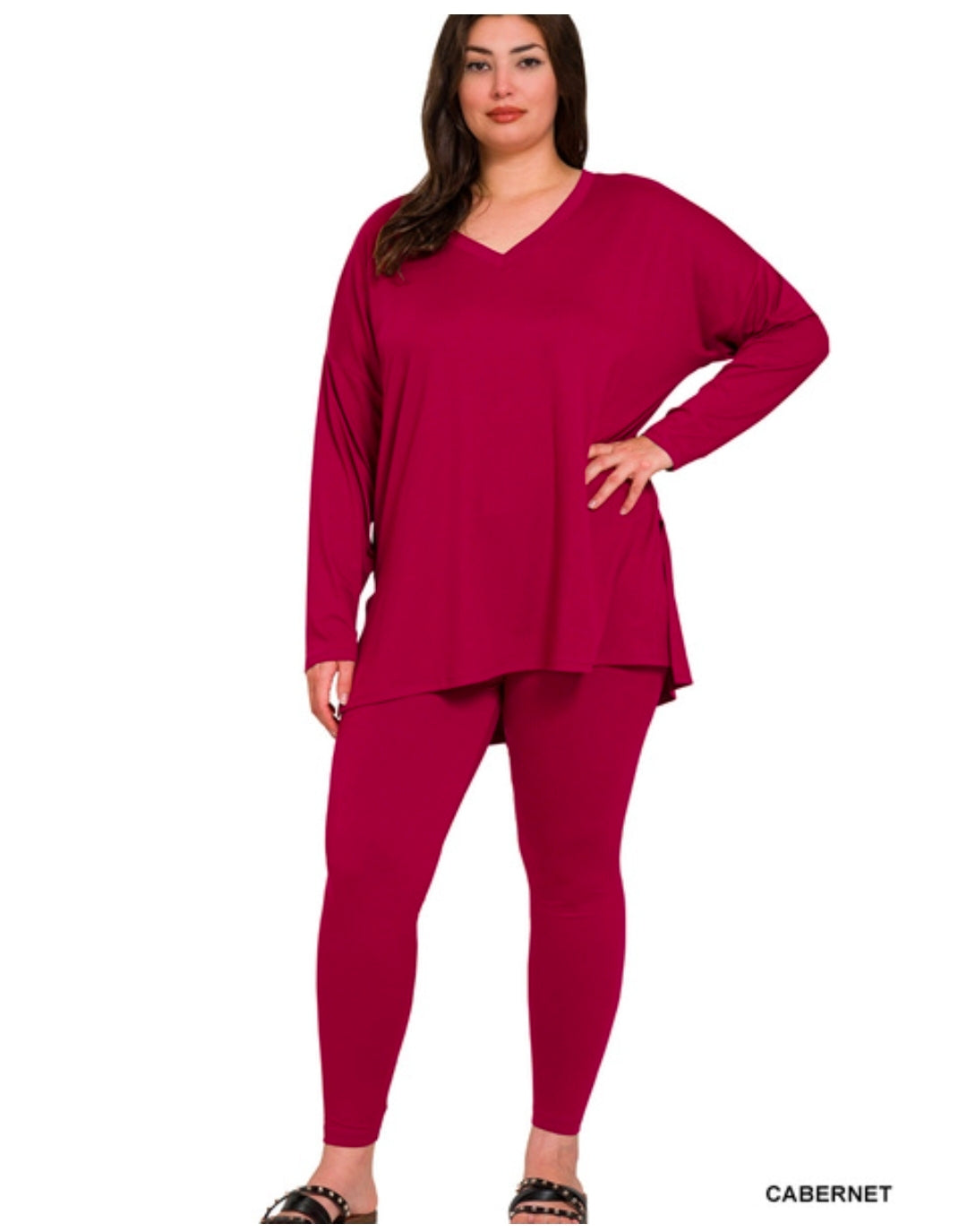 Brushed Microfiber Vneck Set(PREORDER)