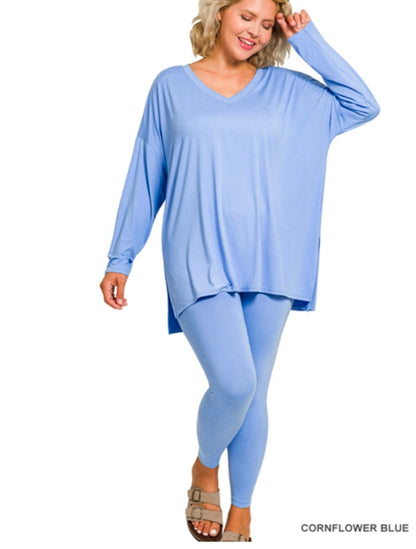 Brushed Microfiber Vneck Set(PREORDER)