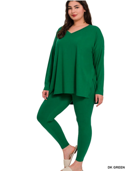 Brushed Microfiber Vneck Set(PREORDER)