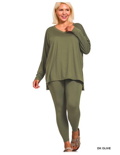 Brushed Microfiber Vneck Set(PREORDER)