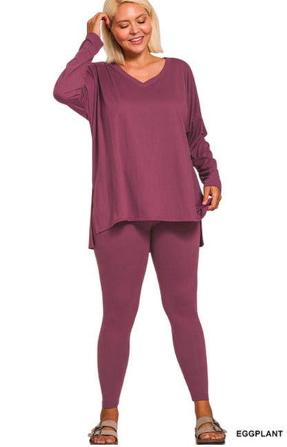 Brushed Microfiber Vneck Set(PREORDER)