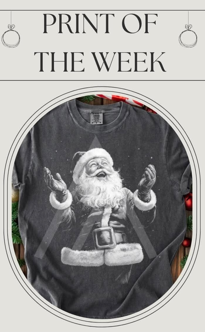 White Santa PRINT OF THE WEEK (Preorder)