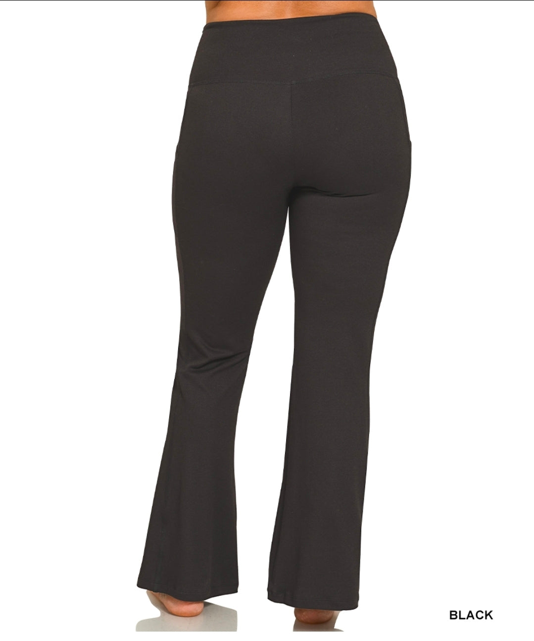BRUSHED DTY MICROFIBER FLARE LEGGINGS