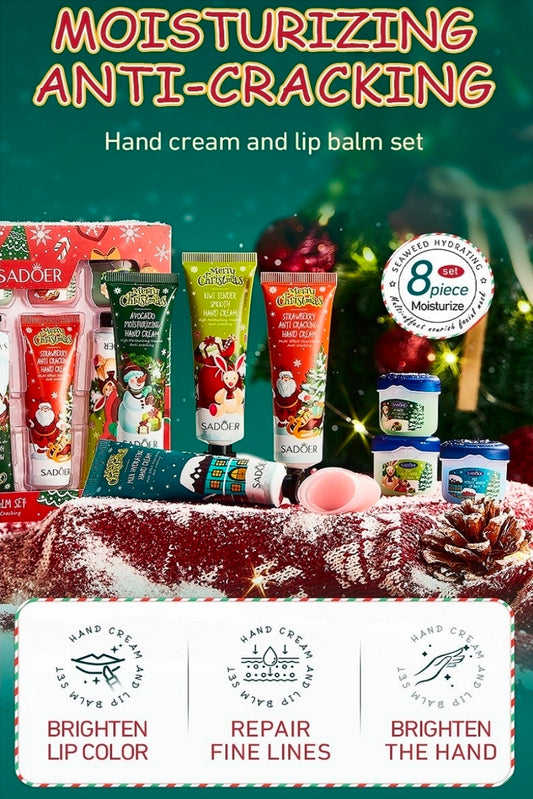 8 PIECE HAND & LIP MOISTURIZING SET