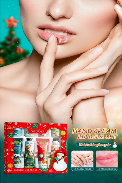 8 PIECE HAND & LIP MOISTURIZING SET
