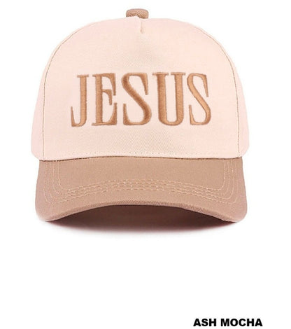 JESUS TWO TONE CANVAS COTTON CAP