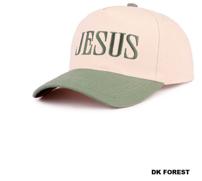 JESUS TWO TONE CANVAS COTTON CAP