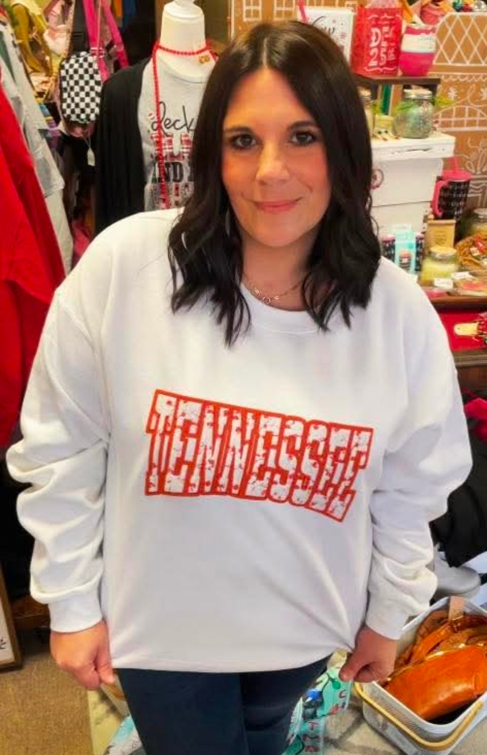 Floral Tennessee Chenille Patch Sweatshirt